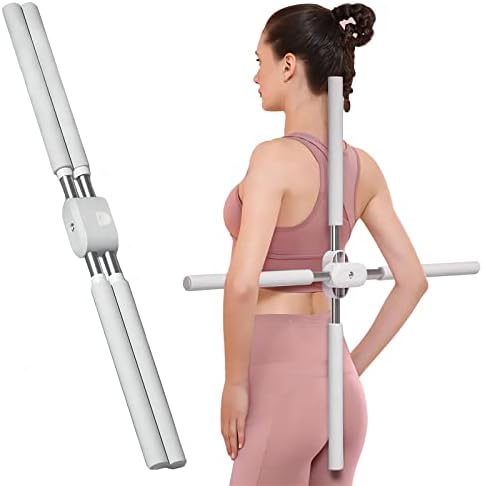 Back Brace and Posture Corrector for Women and Men, Adjustable And Lightweight Posture Corrector Back Support, Scoliosis and Hunchback Correction, Relief Back Pain, Yoga Stick Stretching Tool