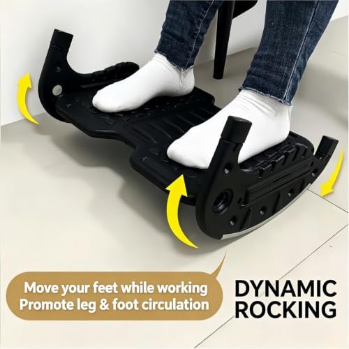 Dual‑Mode Rocking Under‑Desk Foot Platform, for Home Office Workspace