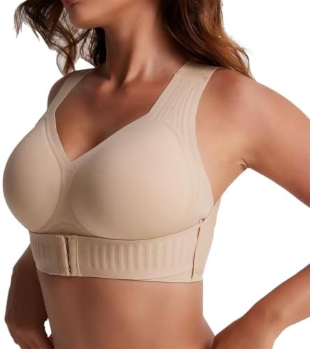 Posture Corrector Bras Women Wireless Wide Strap Back Support Bra