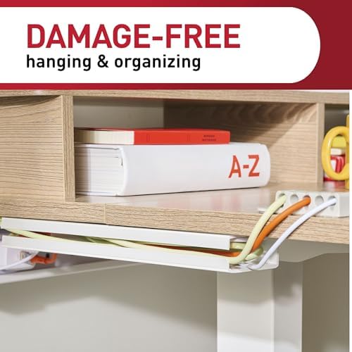 Command Cord Organizer Channel, 1 Channel, 8 Large Strips