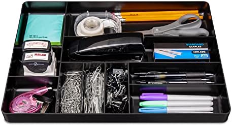 Ernst MFG 10 Compartment Drawer Organizer: Heavy Duty Stackable Tray for Automotive Garage Tool Organization - Low-Profile Toolbox Storage - Nuts and Bolts, Tools, Parts, Easy to Clean - Blue