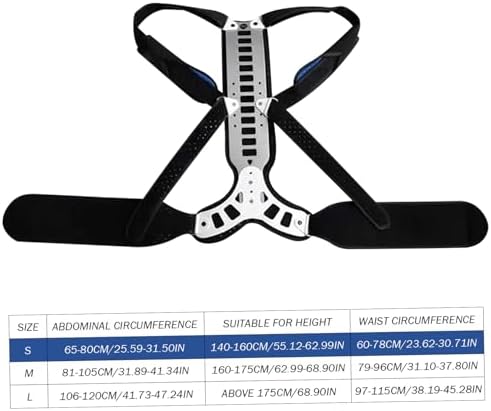 Back Brace Posture Corrector Adjustable Hunchback Posture Corrector Breathable Back Straightener Pain Relief Improve Thoracic Kyphosis for Men Women, S