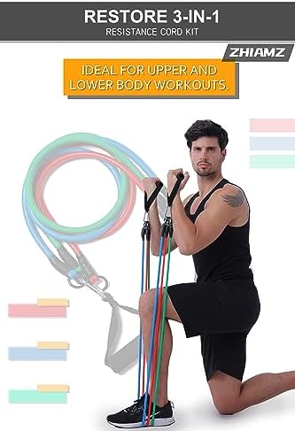 Resistance Bands with Handles, Exercise Bands with Handles, Door Anchor