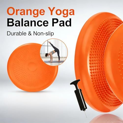 Wobble Cushion Core Balance Disc, Adults Air Wobble Board Balance Ball, Balance Board Seat for Kids, Flexible Seating for All Age Balance Pad
