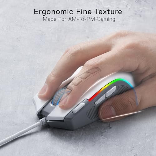 Redragon M612 Wired RGB Optical Gaming Mouse 8000 DPI Remapping Keys