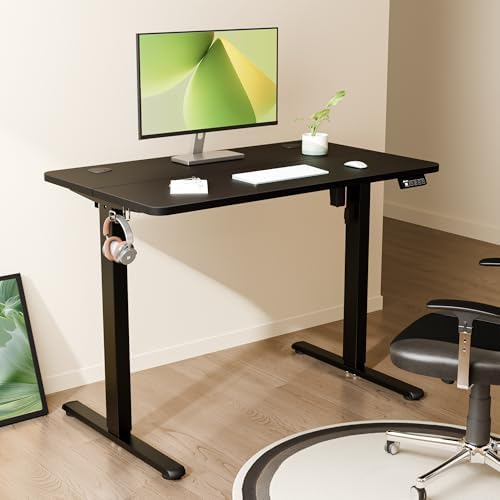 40"x24" Standing Desk, Height Adjustable Sit-Stand Home Office, Black
