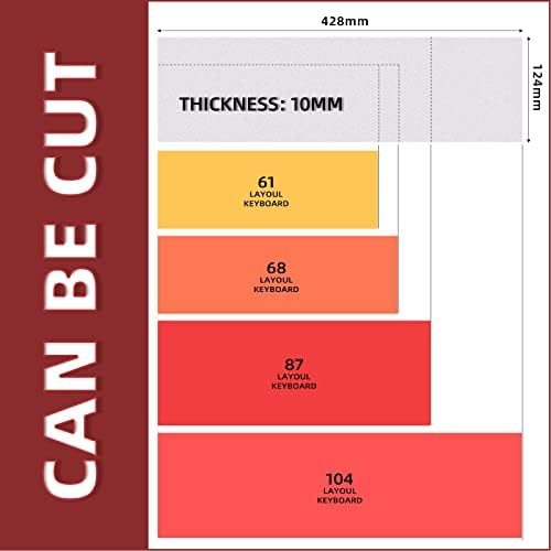 RUNJRX Poron Switch Pads, YM40-Sponge Sound Dampening Foam, Eva Keyboard Modular Foam Kit for Mechanical Gaming Keyboard