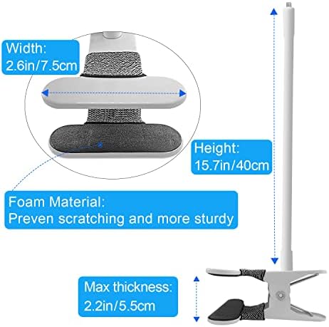 Baby Monitor Mount Compatible with HelloBaby HB6550/HB65/HB66/HB248,ANMEATE SM935E Baby Monitor Camera 15.7 inches Flexible Clip Clamp Mount Long Gooseneck Arm, Baby Monitors Holder Without Tools