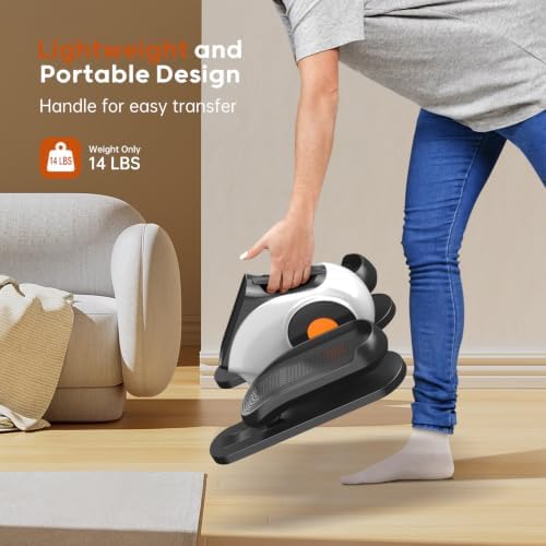 HitGo Under Desk Elliptical for Seniors, Electric Leg Exerciser with Remote