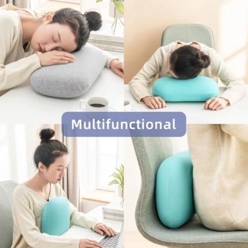 Desk Nap Pillow Portable Comfortable Head Support for Office Travel Car (Dark Blue)