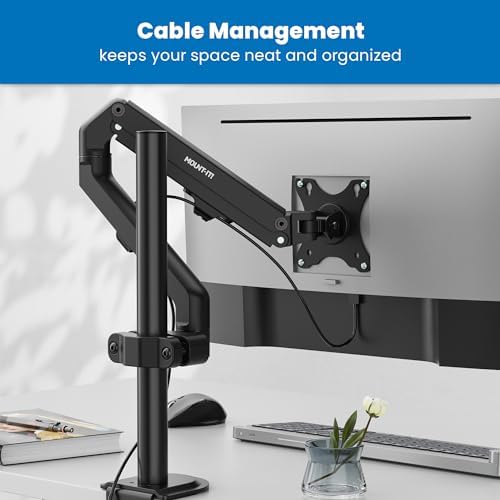 Mount-It! Single Monitor Wall Mount & Pole Mount, Full Motion 17-32"