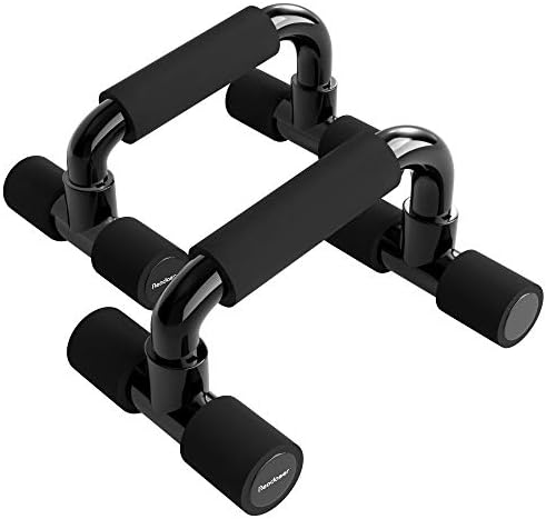 READAEER Push Up Bars Gym Exercise Equipment Fitness 1 Pair Pushup Handles with Cushioned Foam Grip and Non-Slip Sturdy Structure Push Up Bars for Men & Women