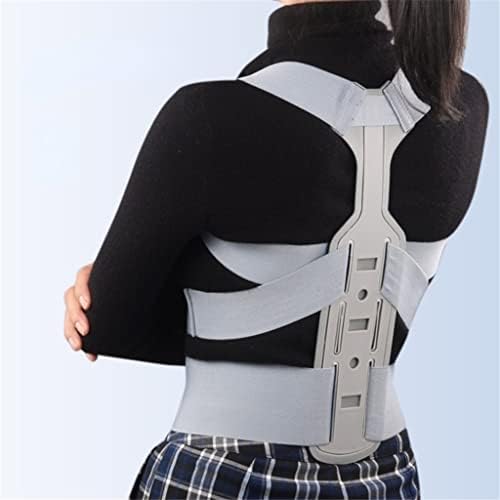 Invisible Chest Posture Corrector Scoliosis Back Brace Spine Belt Shoulder Support Poor Posture Correction Belt(Small) (Gray,Large)