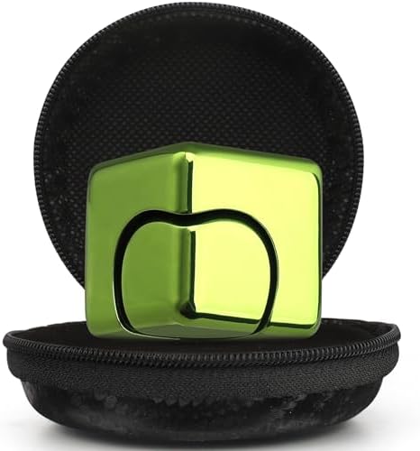 Dilabnba Fidget Spinner Cube Toy for Boys 3-12 Kids Adults, Fidget Block Figner Spinner Focus 2 in 1 Spinning, Mini Easter Basket Stuff Desk Relaxing EDC Toy (Green)