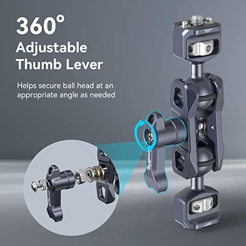 SmallRig Camera Magic Arm, Flexible Articulating Arm with 1/4'' Screws