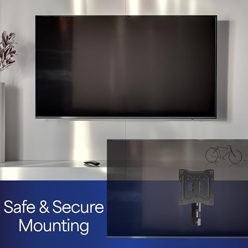 VIVO Black Single TV Wall Mount for 23 to 43 inch Screens, MOUNT-G200B