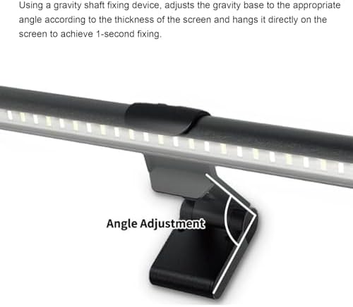 Monitor Light Bar, 3 Color Temperature Dimmable Computer Screen Lamp with Anti Glare Eye Care, USB Powered Desk Lamp for Home Office