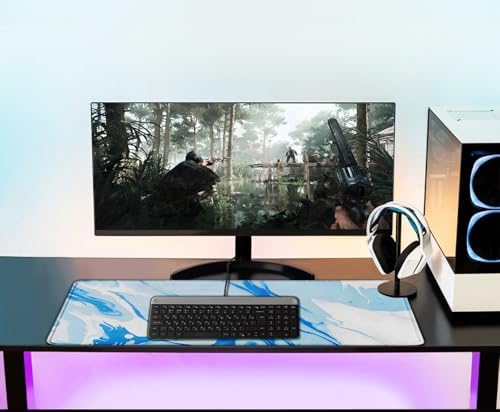 Extra Large Gaming Mouse Pad, Waterproof Mousepad with Stitched Edges