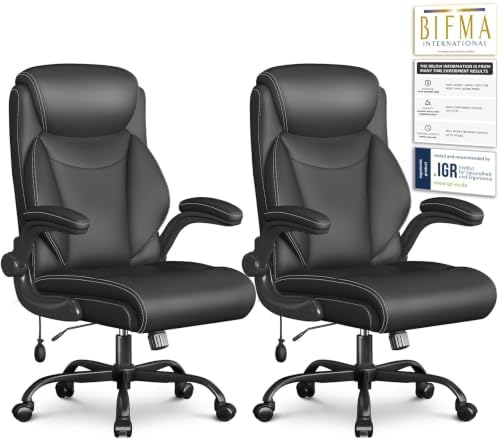 Ergonomic Office Chair,Inflatable Lumbar Support High Back Chair,Black