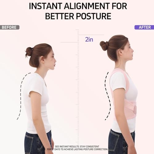 Posture Corrector for Men Women Back Brace Full Back Support Strap