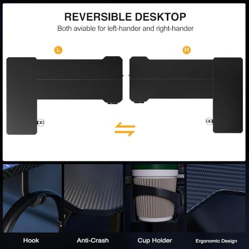 Acrolix L Shaped Electric Standing Desk,43x31.5 Reversible,Black Carbon
