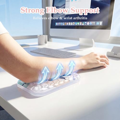 Ospelelf Desk Elbow Rest Pads, Gel Arm Rest Pad Support for Keyboard