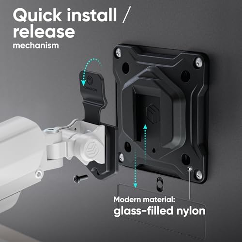 ONKRON Dual Monitor Arm 13-32 Inch, 22 lbs (x2), VESA 75x75-100x100, White
