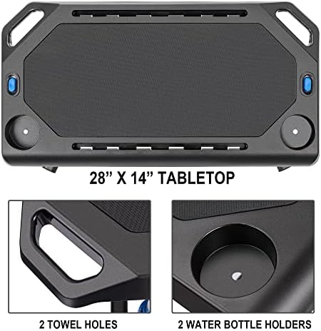 CXWXC Indoor Cycling Desk - Adjustable Height Bike Deak Laptop Stand