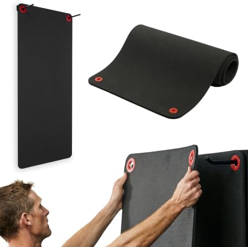 SPRI Hanging Exercise Mats for Gyms, Closed-Cell Foam Yoga & Fitness Mats with Grommets, Thick Workout Mats for Studios & Group Fitness Classes
