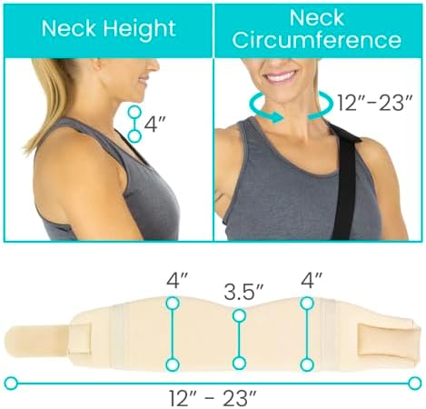 Vive Cervical Collar Neck Brace for Neck Pain and Support for Women & Men
