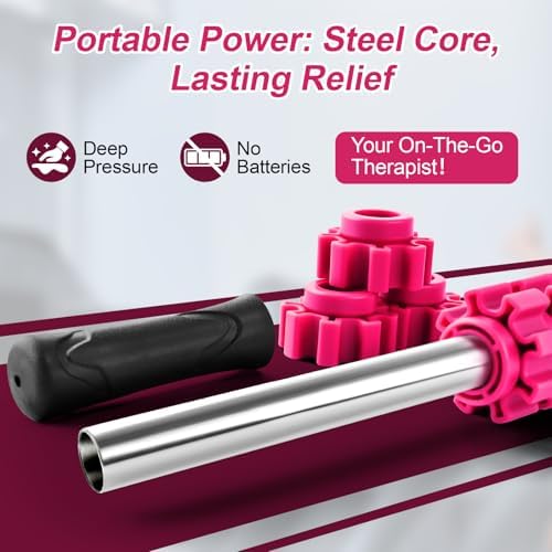 ZanLLW Muscle Roller Stick, Muscle Roller, Liposuction Massage Roller for Lymphatic Drainage, Massager Stick for Relief Muscle Soreness, Trigger Points, Help Exercise Runner Legs, Back Recovery