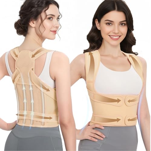 Posture Corrector for Women and Men, Adjustable Full Back Brace