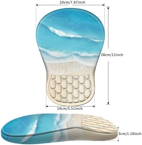 YIWEI Ergonomic Mouse Pad with Wrist Rest for Carpal Tunnel Pain Relief