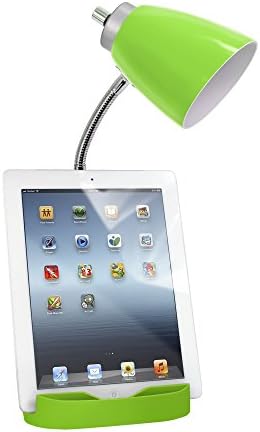 Limelights LD1056-GRN Desk Lamp Organizer with iPad Tablet Book Stand and USB Charging Port, Green