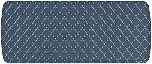 GelPro Elite Premier Anti-Fatigue Kitchen Comfort Floor Mat, 20x48, Trellis Deep Sea Stain Resistant Surface with Therapeutic Gel and Energy-Return Foam for Health & Wellness