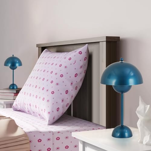 Creative Mid-Century Modern Bud Table Lamp for Home&Office, Gentian Blue