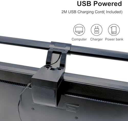 40cm Computer Monitor Lamp, No Screen Glare Light Bar Eye Caring USB Lamp