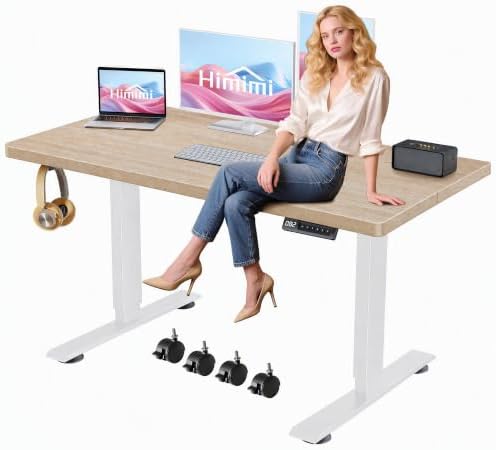 Hmimi 55'' ×24'' Height Adjustable Electric Standing Desk