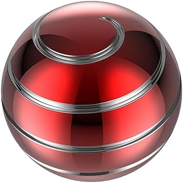 Kinetic Fidgets Desk Toy ADHD Stress Relief 1.77in Red Silver