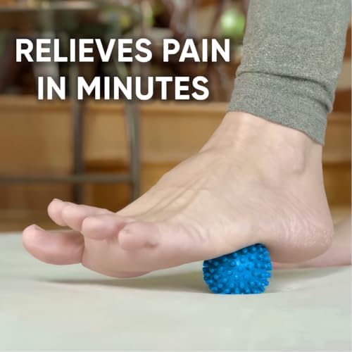 Dr. Cohen's acuball-Mini - Heatable Deep Tissue Massage Ball - Trigger Point Massage Therapy for Myofascial Release - Spiky Foot & Back Massager Ball for Targeted Pain Relief (Pack of 2)