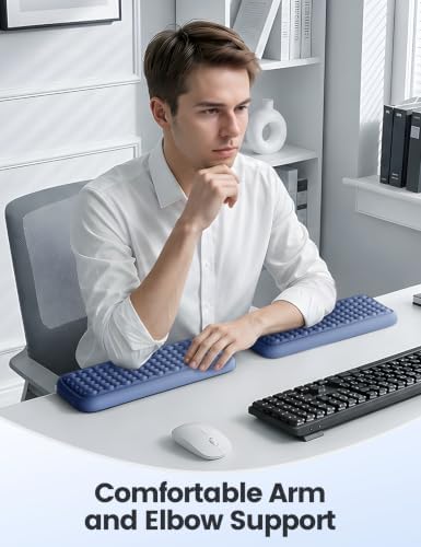 Vaydeer 2Pcs Elbow Pad for Desk, L-Shaped Arm Rest, Ergonomic Elbow Rest