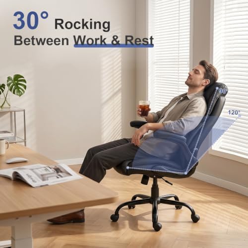Big and Tall Office Chair, Heavy Duty Ergonomic Office Desk Chair Set of 5
