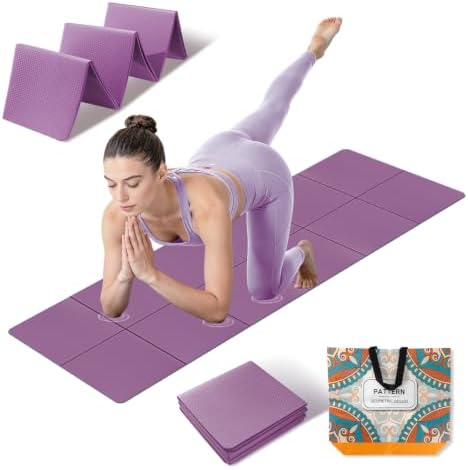 Foldable Yoga Mat Thick Non-Slip Exercise Mat