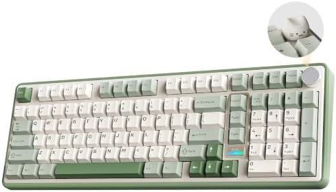 YUNZII B98 PRO 96% Wireless Mechanical Keyboard(Matcha Green, Candy Switch)