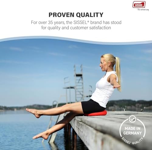SISSEL SITFIT 13in Blue | Active Sitting & Training | Strengthens Back & Pelvic Floor Muscles | Versatile Use: Legs & Veins | Adjustable Pressure | Includes Exercise Poster