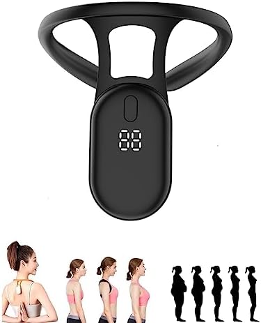 Smart Back Support, Healthy intelligent back support, back support, 1 week quick intelligent posture corrector reminder device, Suitable for female and male children (Orange red 1pcs) ( Color : Black