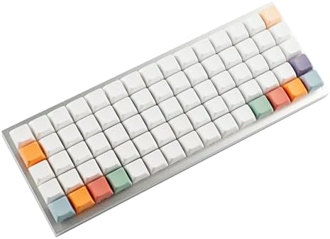 YMDK XDA DSA Blank Colorful PBT Keycaps Suitable for Ortholinear Layout MX Keyboard XD75 ID75 Split 36 Corne Split 46 Planck Preonic Niu40 (XDA 96)