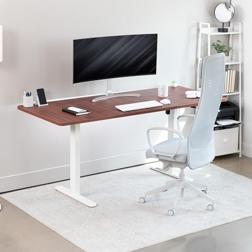 VIVO Dark Walnut 71 x 30 in Standing Desk, DESK-KIT-0W7D