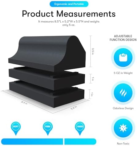 Cervical Traction Orthotic Chiropractic Neck Alignment Device for Spinal Curve Tension Stretching Forward Head Posture Pain Relief and Physical Therapy (Black)