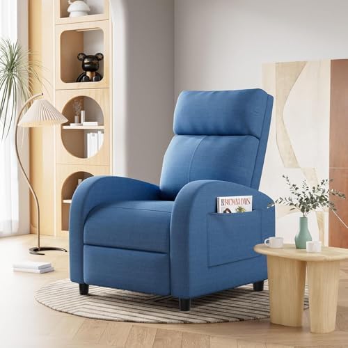 Homall Recliner Chair, Recliner Sofa Fabric for Adults, Blue Recliners